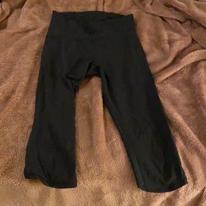 Lululemon 17” pants with sheer bottoms